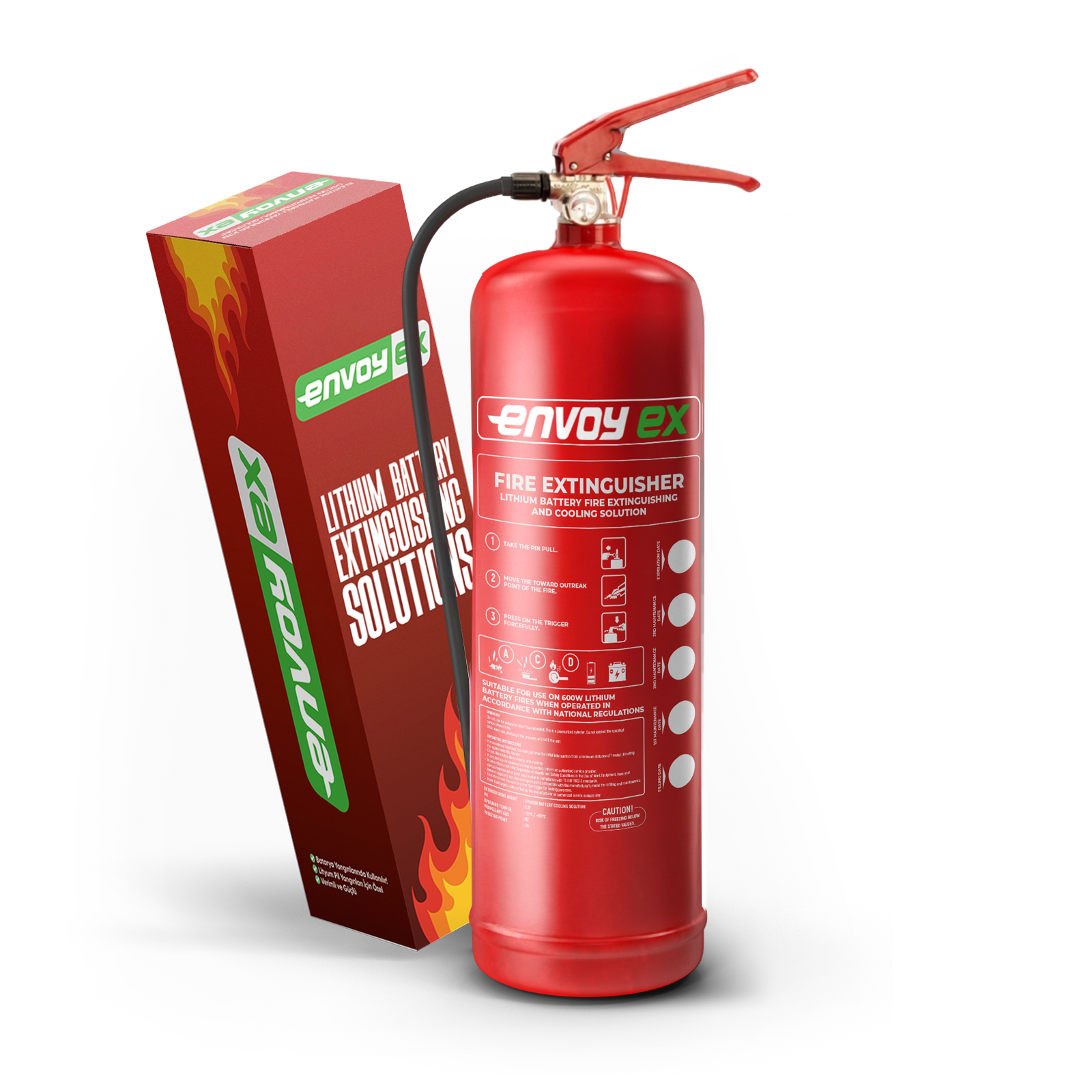 Envoy EX 2 Liter Lithium‑ion Brandblusser